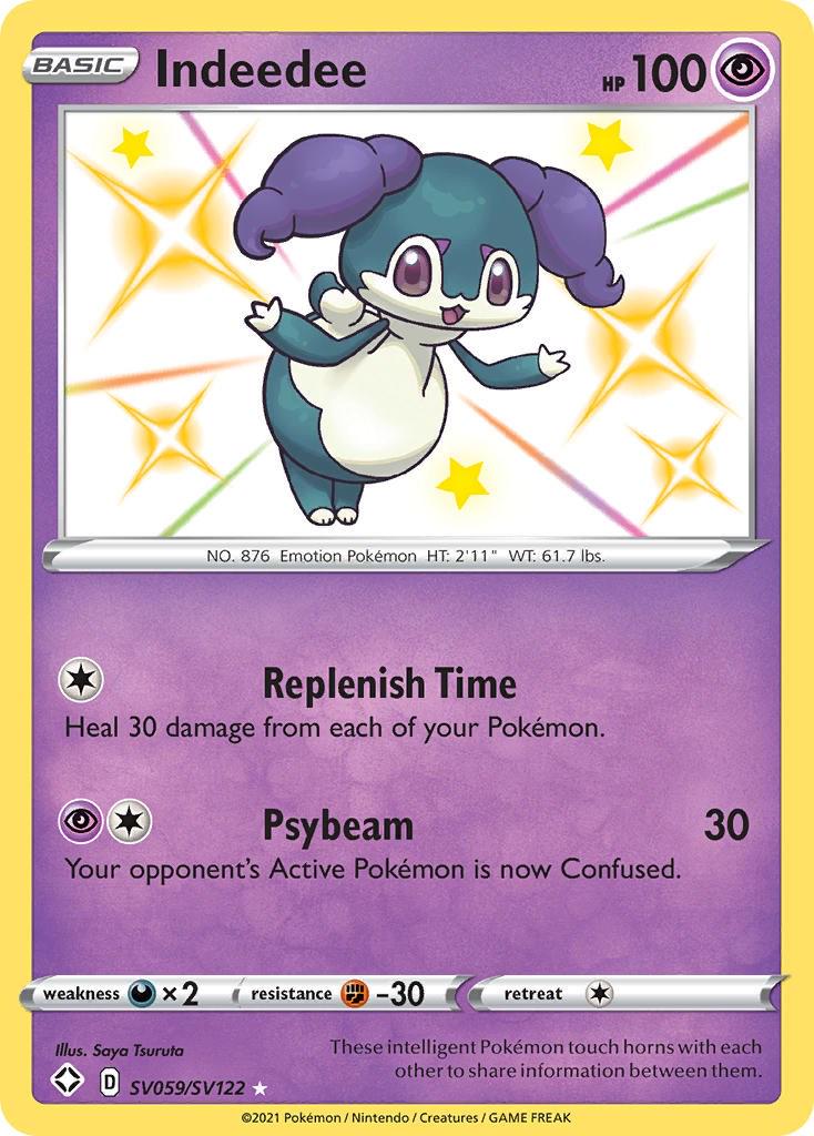 Shining Fates Indeedee Pokémon card
